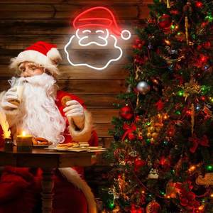 <span class=keywords><strong>2023</strong></span> personnalisé joyeux noël clignotant néon lettres signe led boule style noël néon ornements lumière étoile motif décorations - Product Image 5