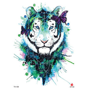 Tatuajes Temporales de Tigre para <span class=keywords><strong>Hombre</strong></span>, Diseño de <span class=keywords><strong>Media</strong></span> Manga, Novedad 2025 - Product Image 5