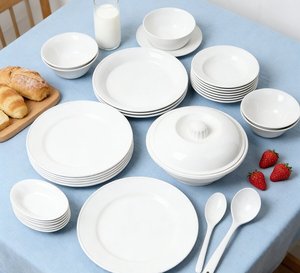 <strong>Complete</strong> <strong>Cheap</strong> 72-Piece Melamine Dinnerware Set with Plates, Bowls, Spoons,Trays &amp; Casserole - Product Image 2