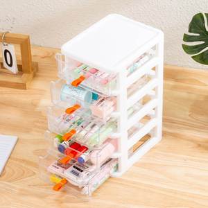 Organisateur de bureau multifonctionnel en PP, boîte de rangement rotative, boîte de rangement pliable en acrylique, pour le maquillage, le bureau, la maison - Product Image 2