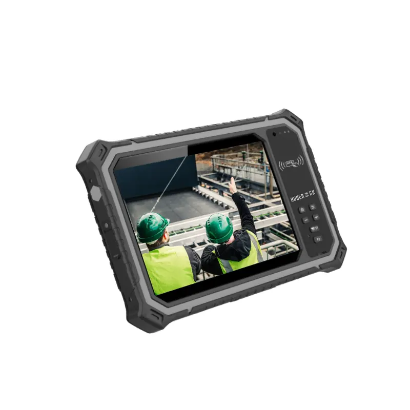 Hugerock R80 8 "1000 Nit 8 128Gb E20 Barcode Scanner Nfc Rfid Lezer Module Industriële Ip67 Android Robuuste Tablet Pc Met Nfc