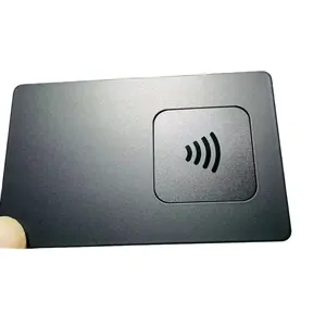 Tarjeta de membresía NFC de metal, tarjeta de visita con estampado UV