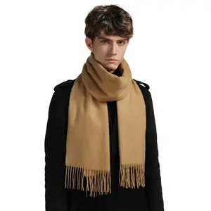 Xinming sciarpa di alta qualità all'ingrosso Cashmere Feeling Long Fashion Man sciarpe di Pashmina invernali spesse