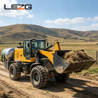 Mini-chargeuse sur pneus diesel 4x4 tout-terrain, petite chargeuse compacte