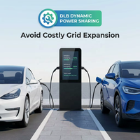 Intelligente DOOH-Werbung EV-Ladestation 14kW-44kW Smart EV-Ladegerät Typ 2 IEC 621962 3-Phasen 400V mit Monta APP DLB