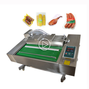 DZ-1100 Electric Automatic Commercial Continuous Rolling Vacuum Packaging Machine Bearing for Steak Chicken <b>Vegetables</b> <b>Stand</b>-up - Product Image 1