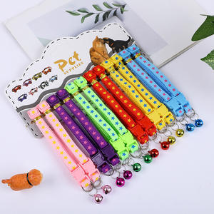 Nuevos estilos coloridos 12 unids/pack collares de perro hebillas ancho al por mayor 1,0 CM longitud ajustable para Collar de gato con campana - Product Image 3