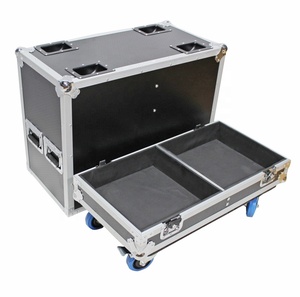 <span class=keywords><strong>BRAVO</strong></span> Caja de altavoz de sonido bidireccional personalizada Estuche de vuelo con ruedas - Product Image 1
