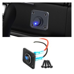 Interruptor basculante de montaje en superficie 1 <span class=keywords><strong>Gang</strong></span>, 12V 3P SPST <span class=keywords><strong>ON</strong></span>-OFF LED Rocker Toggle Switch Panel de control para Marine Boat Car Truck ATV RV - Product Image 1