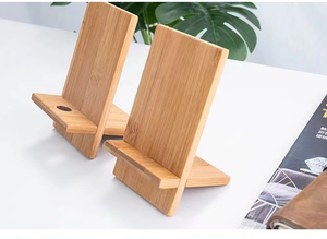 Soporte de Bambú para Teléfono Móvil 2024 con Certificación de Calidad, Soporte Universal Portátil para Escritorio y Hogar, Estilo Moderno - Product Image 2