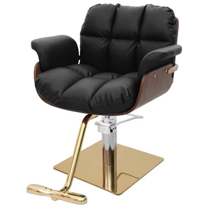 Fabrika Outlet Modern güzellik koltuğu <span class=keywords><strong>Salon</strong></span> mobilya ahşap çerçeve kahverengi yüksek kalite bayanlar sandalye - Product Image 2