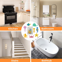 Xuri mer océan Stickers muraux décoration pour maison maison salon enfants chambre salle de bain toilette vinyle décalcomanies décor Mural