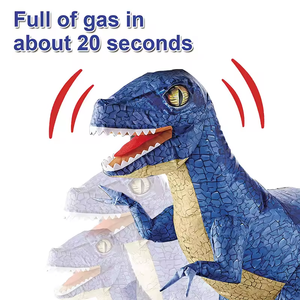 Gran función completa 2,4G juguetes inflables RC ataque masivo aire Titan <span class=keywords><strong>Control</strong></span> remoto dinosaurio T Rex más de 6 pies de largo - Product Image 6