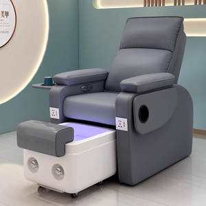 Fauteuil de pédicure moderne de luxe avec massage et bain de pieds électrique, couleur personnalisée, mobilier de salon de spa réglable pour spa - Product Image 4