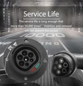 Evse tiêu chuẩn Châu Âu <span class=keywords><strong>EV</strong></span> Phụ Kiện Xe Hơi Cắm Loại 2 <span class=keywords><strong>iec62196</strong></span> đầu vào xe bên 32A <span class=keywords><strong>EV</strong></span> sạc Ổ cắm cho xe ô tô điện - Product Image 2