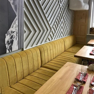 Prix bon marché Fabricant de meubles commerciaux restauration rapide restaurant café restaurant canapé banquette - Product Image 1