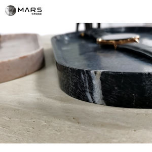 Décoration de la maison présentoir à bijoux durable plateau en marbre beau plateau de salle de bain en pierre de luxe <span class=keywords><strong>Dubai</strong></span> <span class=keywords><strong>Diner</strong></span> - Product Image 6