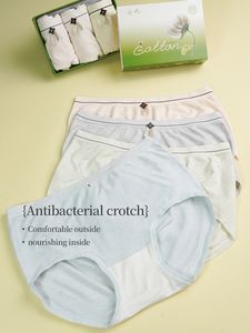 Braguitas de Algodón Transpirable de Talle Medio para Mujer, Estilo Culotte Cómodo, Color Sólido, para Uso Diario - Product Image 5