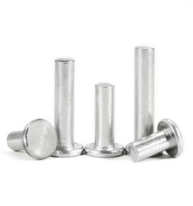 GB109 GB872 Remaches De Aluminio Sólido Punzón Remache De Cabeza Plana Delgada Diámetro 3mm 8mm Remaches Fabricante De Clavos - Product Image 1