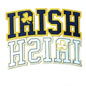 Holesale-Parche de poliéster personalizado con logotipo de lona, Parche de sarga con prensado en caliente para planchar - Product Image 1