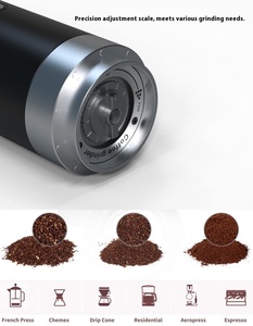 Moulin à café électrique portable <span class=keywords><strong>silencieux</strong></span> 2025, petit moulin à café manuel pour expresso, <span class=keywords><strong>cafetière</strong></span> électrique de haute qualité - Product Image 3