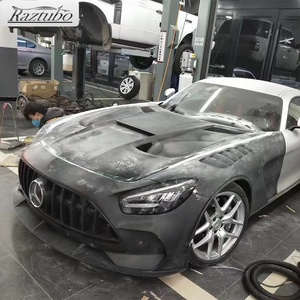 Kit de carrocería mejorada para <span class=keywords><strong>mercedes</strong></span>-benz AMG GTS, Kit de carrocería delgada de carbono BS, alerón de capó, difusor - Product Image 3