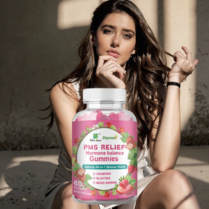 Hormona PMS Halance Gummy Natural Todo en 1 Mujer Alivio Calambres Cambios de humor Reglas menstruales Womb Detox Candy Menopause Gummies - Product Image 1