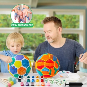 Hucha <span class=keywords><strong>de</strong></span> vinilo con forma <span class=keywords><strong>de</strong></span> balón deportivo, kit <span class=keywords><strong>de</strong></span> <span class=keywords><strong>pintura</strong></span> DIY, ecológica, para niños, actividad entre padres e hijos, decoración <span class=keywords><strong>de</strong></span> estudio DIY, regalo - Product Image 6