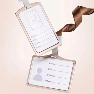 Quality Assurance Metal Zinc Alloy Business Card Staff Card and Dispenser Steel Holder