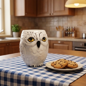 Animal Statue Design Porcelain Coffee Tea Cocoa Cup <strong>Owl</strong> Shape Painting Creative Ceramic <strong>Mugs</strong> - Product Image 1