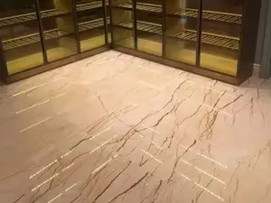 Natural Beige Marble With Gold Veins Sofitel Gold Marble Slab For Floor Wall Tiles