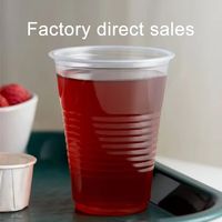 Conception personnalisée de nouveau style gobelets jetables en plastique transparent de qualité alimentaire de 12oz gobelets de fête froide