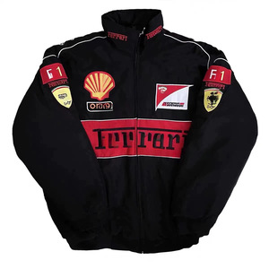 <span class=keywords><strong>Chaqueta</strong></span> de Carreras F1 Personalizada, Gruesa, con Estilo Completo, Bordada, Vintage, Estilo Preppy, para Motociclismo, de Algodón, para <span class=keywords><strong>Invierno</strong></span> - Product Image 5