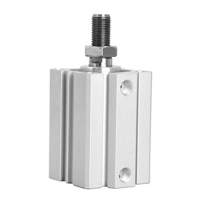 Cylindre pneumatique Dde Dade à filetage externe, ajustement fin, 20 25 32 40 63X10X15S B, piston en aluminium avec aimant - Product Image 1