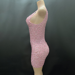 Novance Y2507-UG Prodotti Più Venduti 2024 Abiti da Club <span class=keywords><strong>Sexy</strong></span> <span class=keywords><strong>Abbigliamento</strong></span> Femminile di Lusso con Glitter e Diamanti - Product Image 4