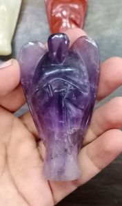 Figura de Ángel de Amatista Natural Tallada a Mano, Estatua de Cristal Curativa para Reiki, Meditación, Decoración del Hogar, Regalo - Product Image 2