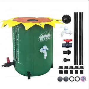 Seau à eau pliable en PVC breveté aux États-Unis, multifonctionnel pour l'irrigation et le stockage de l'eau de pluie dans le jardin, pour la collecte de l'eau de pluie - Product Image 1