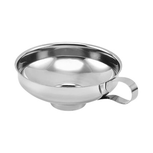 Entonnoir en acier inoxydable de qualité alimentaire, écologique, avec bouchon à vis, 10,5 cm et 14,8 cm, argenté, pour bocaux en verre - Product Image 1