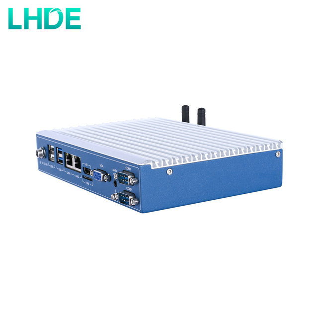 LH09-WIPC Cheap Aluminium Alloy Mini PC Compact Embedded Computer X86 Celeron J1900 8GB LVDS Industrial Fanless Mini Box PC