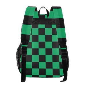 Unisex nero/verde con Design a quadri pesante trasparente da 16 "zaino sportivo di grandi dimensioni trasparente in PVC trasparente zaino - Product Image 3