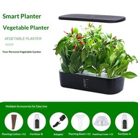 Lampe de croissance pour plantes LED certifiée CE UE 20W, machine hydroponique brevetée à 12 trous pour culture hors sol, pour légumes domestiques intelligents