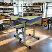 Ensemble de mobilier scolaire moderne tout-en-un : bureau et chaise pour salle de classe, mobilier étudiant très demandé pour l'école primaire