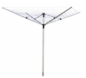 Séchoir à linge rotatif pliable en aluminium à 4 bras pour extérieur, avec piquet de fixation au sol, pour <span class=keywords><strong>jardin</strong></span>, vente en gros usine - Product Image 1