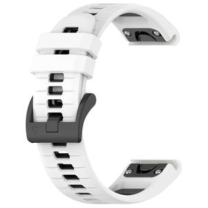 Bracelets de poignet en silicone de qualité supérieure RYB bicolores pour Garmin Insintct 2 Forerunner 955 <span class=keywords><strong>Fenix</strong></span> <span class=keywords><strong>7</strong></span> <span class=keywords><strong>Epix</strong></span> 2 20 mm 22 mm 26 mm - Product Image 2