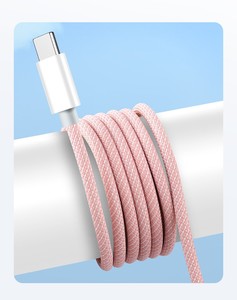 Venta al por mayor 1M PD Tipo-<span class=keywords><strong>c</strong></span> Cable de carga rápida 20W 60W Buena calidad Nylon Colorido Cable de datos para <span class=keywords><strong>c</strong></span>ámara <span class=keywords><strong>C</strong></span> Cable de carga trenzado - Product Image 4