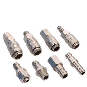 Conector Rápido Huihong de 6 mm (1/4 de Pulgada) con Rosca Externa de Latón, Adaptador de Enchufe Neumático - Product Image 1