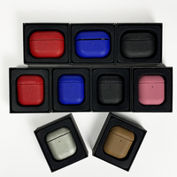 Housse en cuir véritable de marque de créateur de qualité de luxe Housse pour écouteurs personnalisée pour les étuis airpod de sport