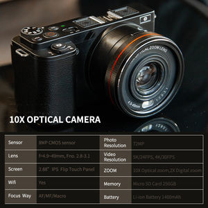 Appareils photo numériques 72MP 10X Caméra vidéo optique Photographie Vlogging Caméra pour <span class=keywords><strong>YouTube</strong></span> - Product Image 6