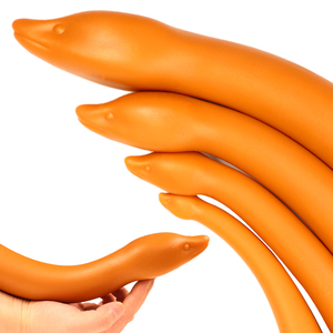 Dilatador Anal Extra Largo y Suave, Juguetes Sexuales con Forma de Gusano, Tapón Anal de Silicona Líquida para una Estimulación Anal Segura, Bolas Anales - Product Image 2