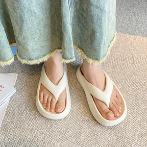 Sandalias de Verano para Mujer, Ligeras, Cómodas, Antideslizantes, de EVA, Punta Abierta, Suela Suave, Modernas, Tipo Chanclas, Impermeables, para Baño - Product Image 3